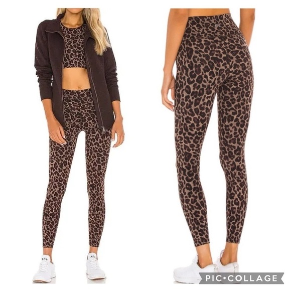 Varley Pants - Varley Luna Yoga Leggings Tortoise Leopard size Small
